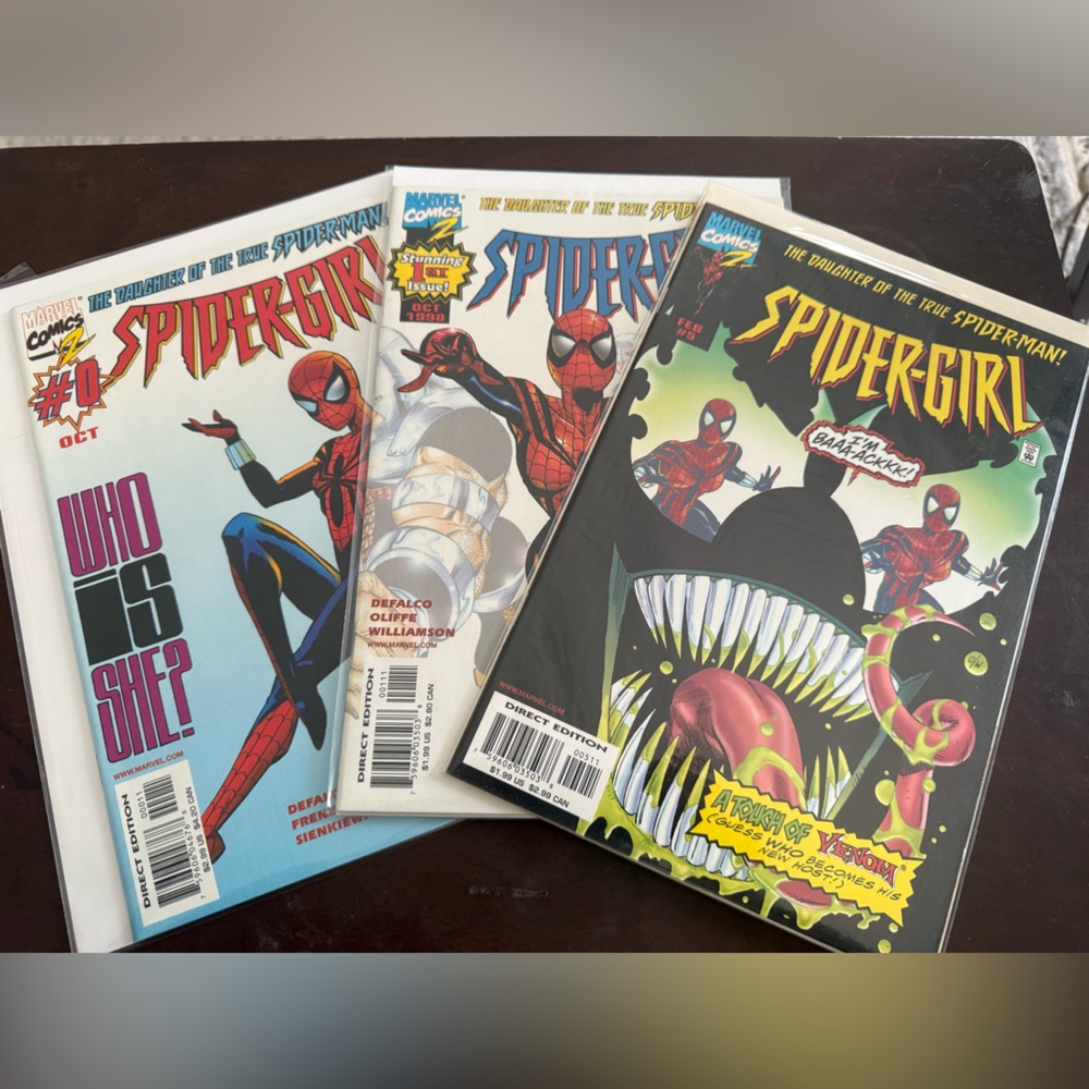 Marvel Spider-Girl Comic Cover - Red, Black, Blue, White